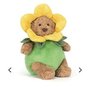 Jellycat Bartholomew Bear Daffodil Outfit Limited